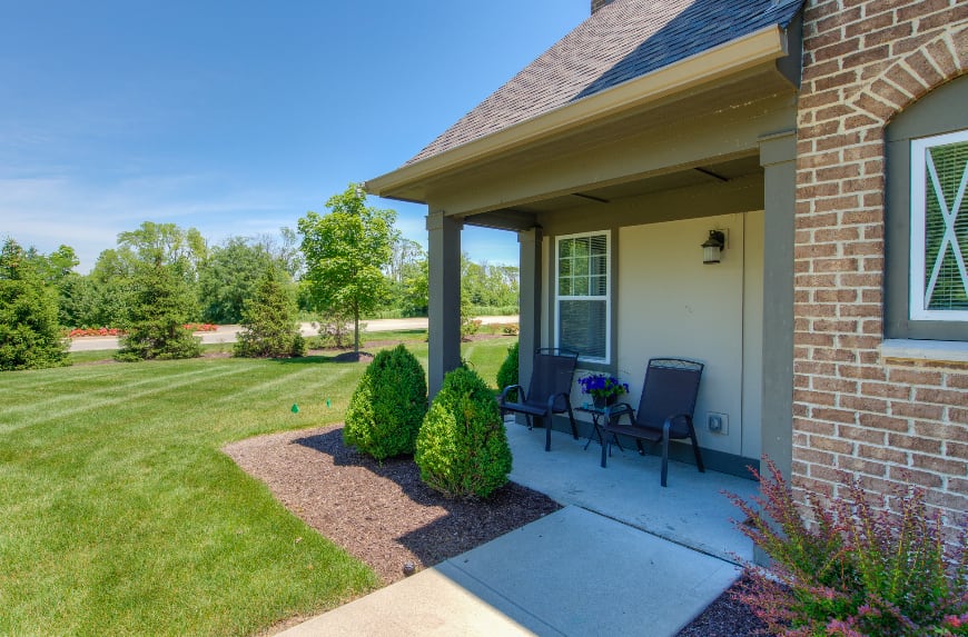 Zionsville patio view